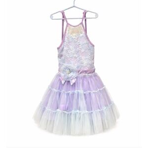 Lavender Lace Kids Costume Dress